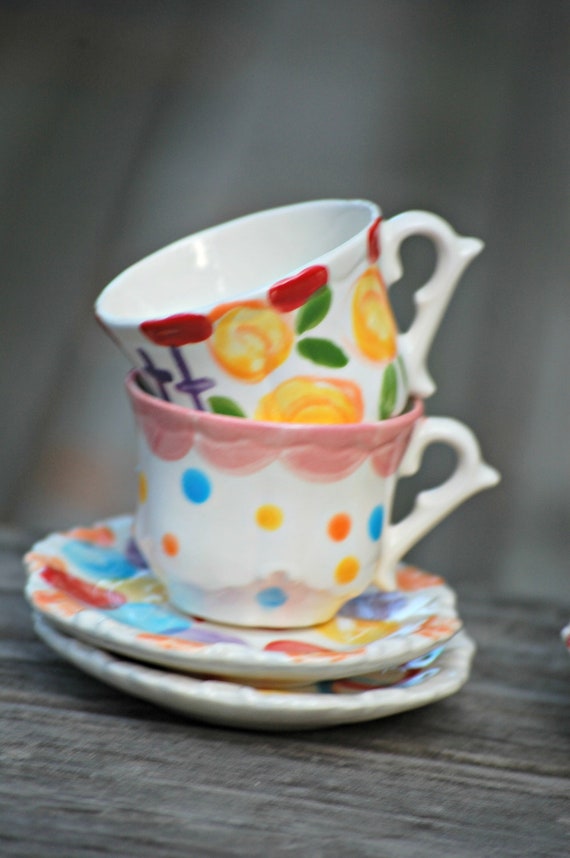 mad hatter tea cup and saucer