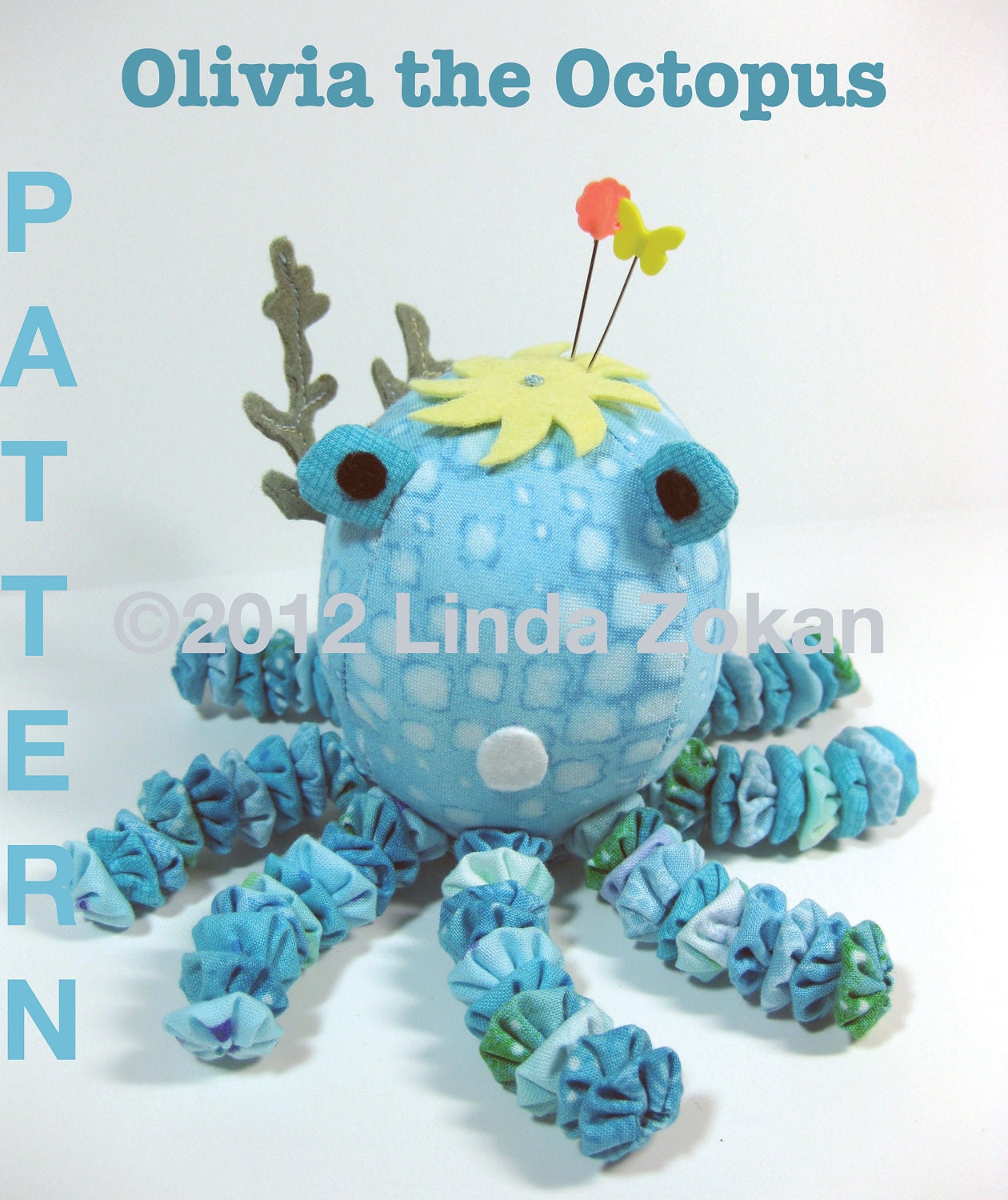 Pin cushion pattern for Olivia the Octopus