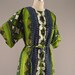 reserved for Gemma 1960s Hawaiian romper Vintage barkcloth shorts 60s ethnic onesie Size medium Tiki green Kimono