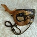 Bronze Dragon Mask... Starry Night.... hand made original leather mask
