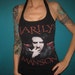 Marilyn Manson metal halter top made from a salvaged shirt Small