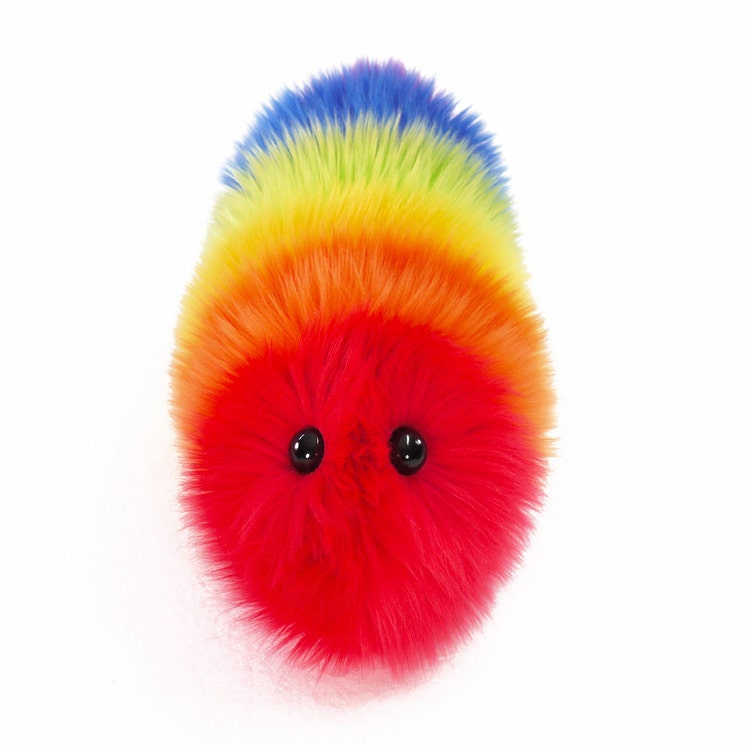 rainbow worm stuffed animal