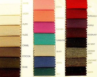 Ponte Stretch Double Knit Fabric choice of color by the yard 60" pants, suits, dresses , western wear