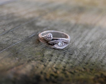 twig wedding ring branch ring white sapphire band engagement nature gift bark leaf branches anniversary - Nature Wedding Rings twig wedding ring branch ring white sapphire band engagement nature gift bark leaf branches anniversary - Nature Wedding Rings