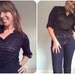 ON RESERVE.............................Vintage Gold Threaded Cropped Cinch Waist Top