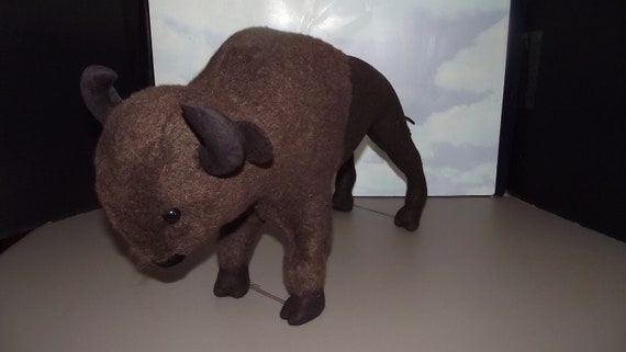 large bison stuffed animal