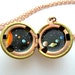 Solar System Locket - Sun & Planets in Outerspace, Original Hand-painted Vintage Jewelry