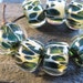 Boro Glass Lampwork Beads - Borosilicate - Ocean Green and Blue