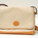 RESERVED FOR LINETTET Vintage Authentic Gucci Monogram Shoulder Bag Crossbody Bag Leather Trim