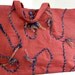 Extra Large Tote Bag , Funky Laptop Bag , Tote Bag , Unique Book Bag ,Large Shoulder Bag , Over the Shoulder Tote , Travel Bag , Terra Cotta