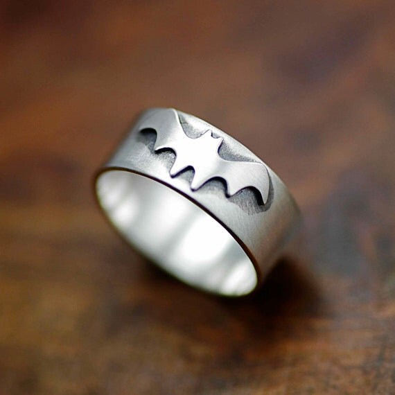Items similar to Bats in the Belfry Ring in Silver on Etsy