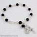 St. Benedict Rosary Bracelet in Black Onyx Stones