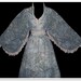 Vintage 70s Gunne Sax Blue Fairies Corset Maxi Dress M