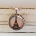 Paris, Eiffel Tower, Paris is for Lovers Necklace, Typewriter Key Setting, Vintage, Francais, Romantic