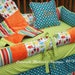 Custom Bermuda Owls & Critters FUN BRIGHT Choose and Customize Complete 4-Piece Crib Nursery Bedding Set