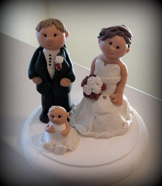 Items similar to Custom Wedding  Cake  Topper Family  Style 