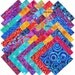 Robert Kaufman BRIGHT BOLD BATIKS 5" Fabric Quilting Squares