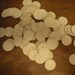 96 Vintage White Clay Poker Chips