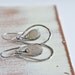 Rustic Labadorite Oxidized Sterling Silver Teardrop Hoop Earrings