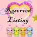 Reserved listing for tmassa0703