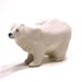 bear figurine - standing polar bear - porcelain animal