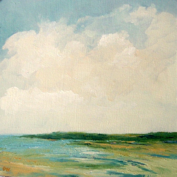 Beach Pale original painting 100 charity donation by PaintingWell