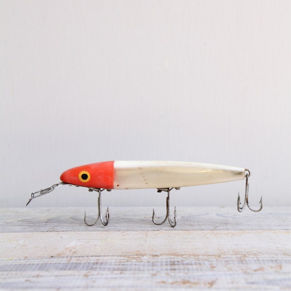 Items similar to ON SALE Giant Vintage Fishing Lure on Etsy