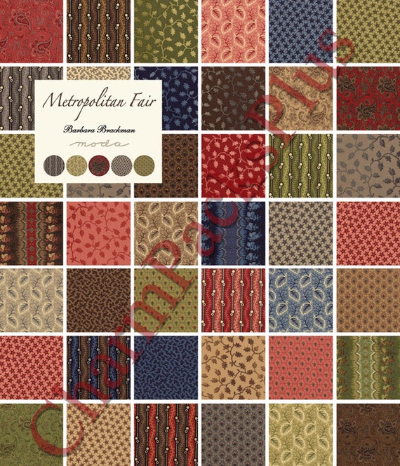 METROPOLITAN FAIR Moda Charm Pack 5 inch Quilt by charmpacks