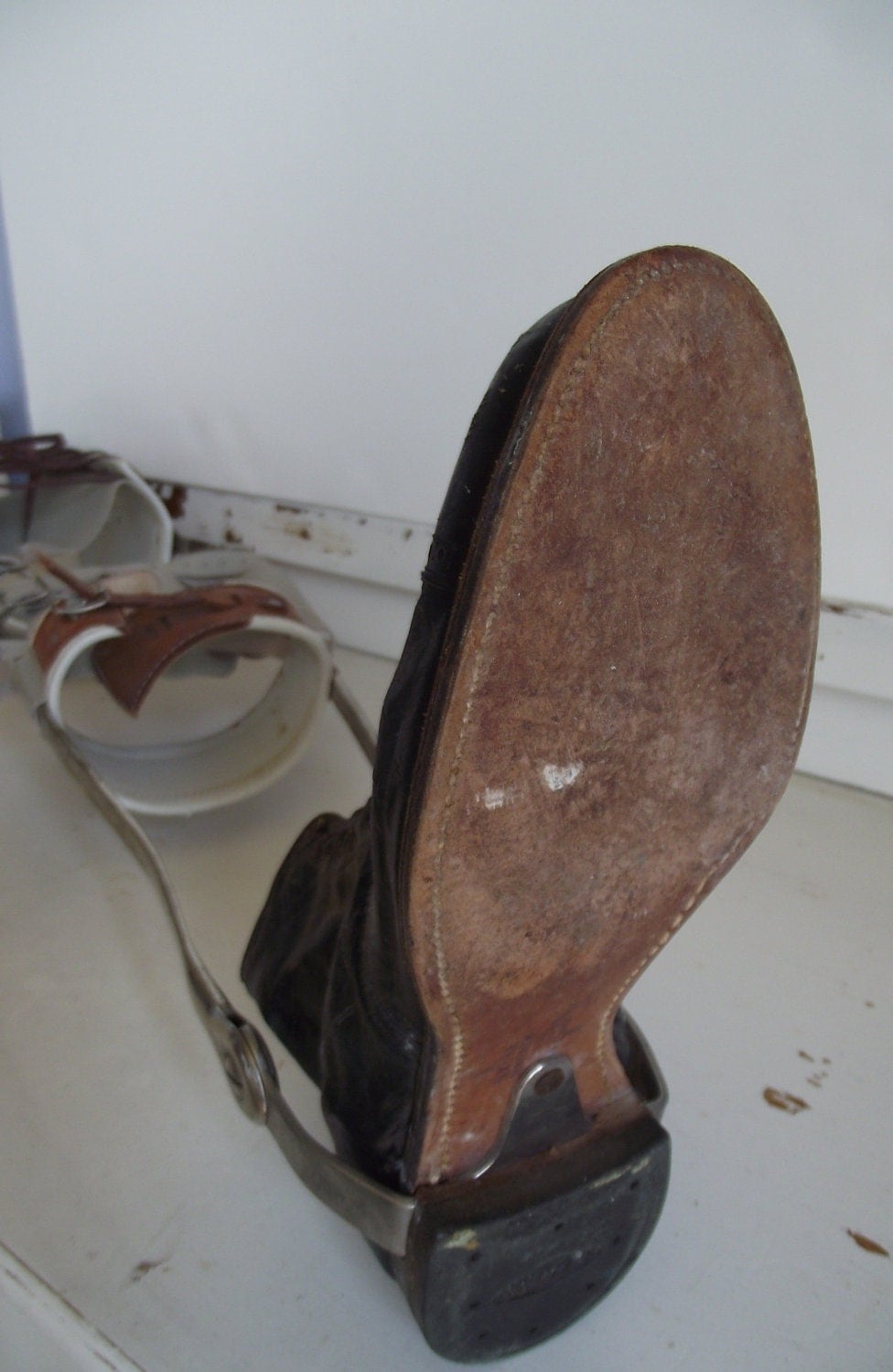 Steampunk Leg Brace with Shoe Polio or Prosthetic