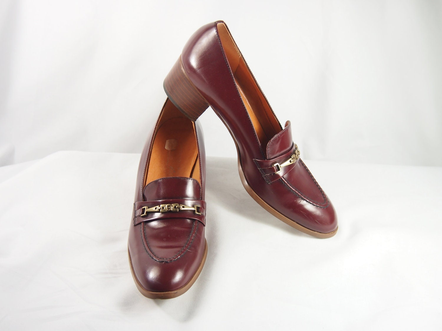 Leather 70s Etienne Aigner Vintage Granny Shoes