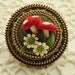 Woodland mushroom brooch