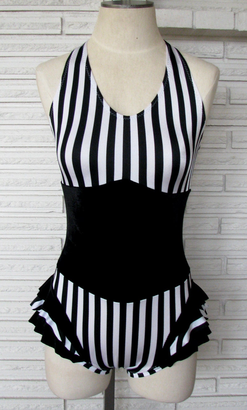 Vertical Stripe Cirque Leotard Bodysuit Aerial Costume Custom