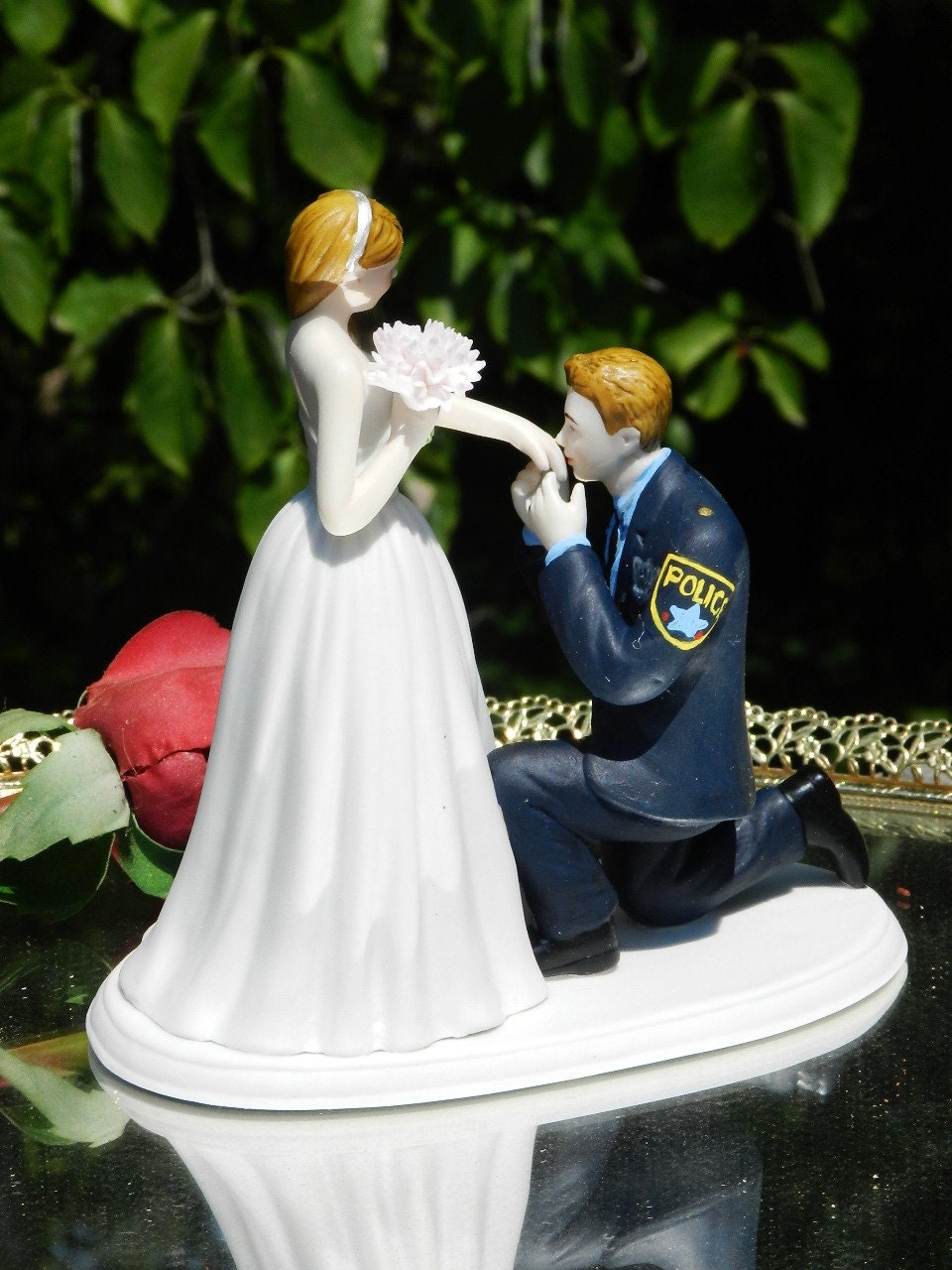 Police Officer Cop law enforcement prince wedding cake topper