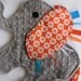 Moroccan Tangerine Elephant Baby Security Blanket