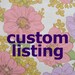 CUSTOM LISTING for RELICSANDFINDS - vintage fabric - blue and green foliage