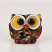 Reserved for Susan S - Brown Fritty Owl Lampwork Glass Bead