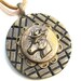 COUPON Brass Reindeer Vintage Button Necklace Sporting Button