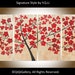 Original Modern Abstract Heavy Texture Impasto Palette Knife Flower Tree Landscape "The Passion of Love" by QIQIGALLERY