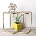 Glam Brass Cigarrette Side Table