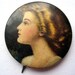 Antique Pinback - Cigarette Premium - Victorian Pretty Ladies