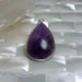 Pendant Amethyst GEMSTONE Large Teardrop shape A