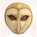 Barn Owl Leather Mask