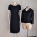 60s dress / Vintage 1960s Alper Schwartz Blue Silk Cocktail Dress and Jacket Suit Set