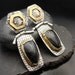 Stop It... Sterling silver, black tiger eye and 24 gold overlay