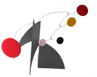 THE MODERNE Art Stabile - Tabletop Moving Sculpture Calder Inspired Mid Century Modern Eames Retro