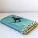 vintage silk fabric. Chartreuse gold / Aqua teal. Slub, upholstery /drapery weight. 1950s. 60" x 47"