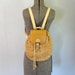 Vintage BRISBANE Backpack Purse / 1990s Mini Backpack / Raffia Bag