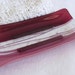 Large Glass Soap Dish in Cranberry and Pink