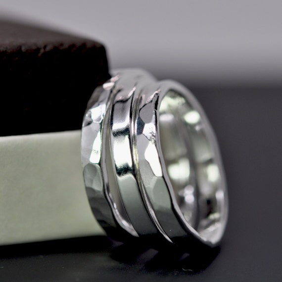 Stacking Silver Rings Pure Silver Eco Friendly by seababejewelry