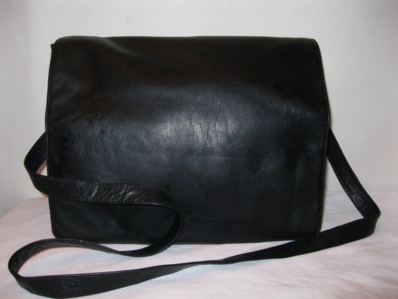 Butter soft leather unisex messenger bag purse